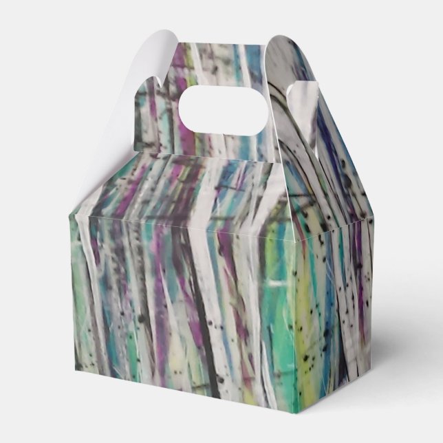 Tornado Patterned Favor Boxes (Front Side)