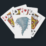 Tornado Playing Cards<br><div class="desc">A tornado is an awesome and terrifying weather event. This design is a tornado that has whipped itself up into a frenzy. The tornado looks like it is packing a lot of power. This tornado design looks great on these playing cards. Perfect for yourself or as a gift</div>