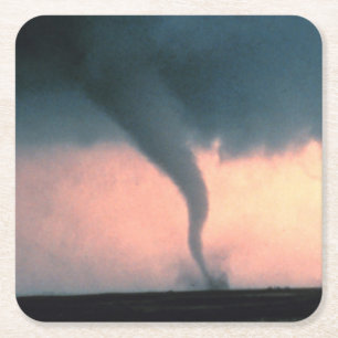 Tornado Square Paper Coaster