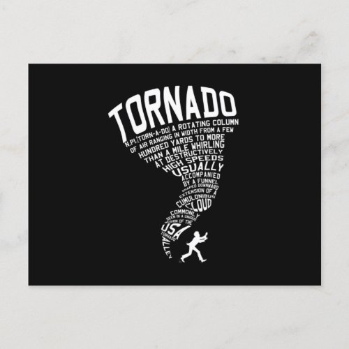 Tornado Storm Chaser Hurricane Wind Weather Gift Postcard