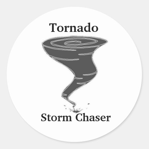 Tornado Storm Chaser _ Round Stickers