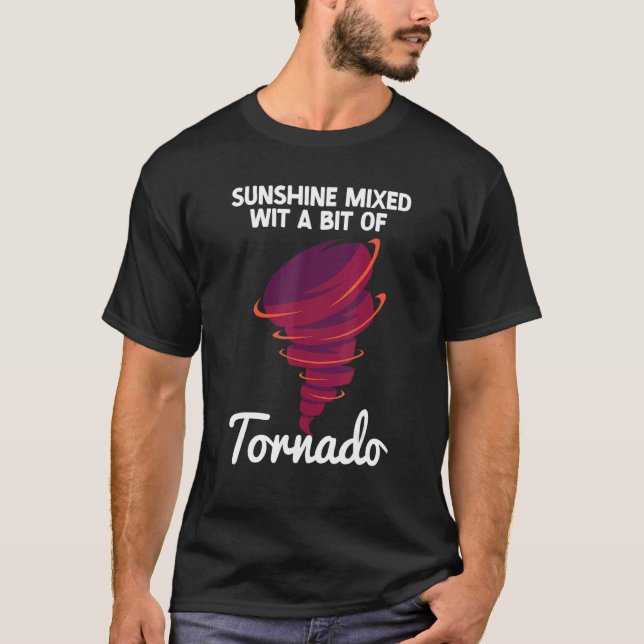 Tornado Storm Hurricane Weather Meteorologist Torn T-Shirt (Front)