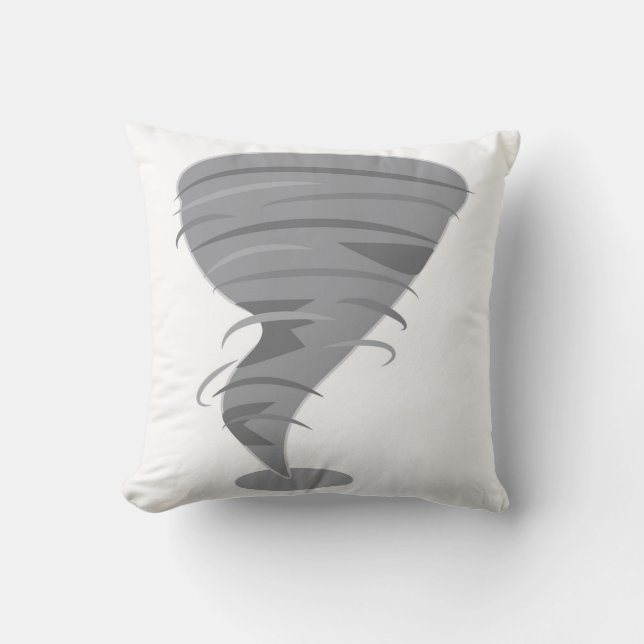 Tornado Throw Pillow (Front)