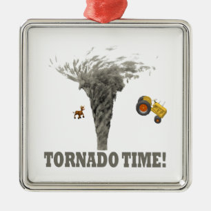 TORNADO TIME METAL ORNAMENT