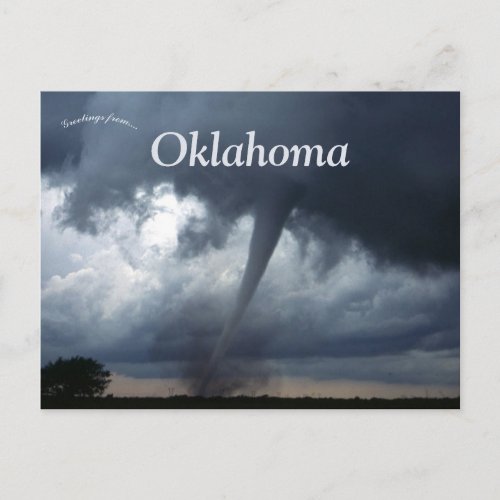 Tornado Touching Down in Oklahoma Postcard