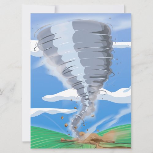 Tornado Twister Invitation