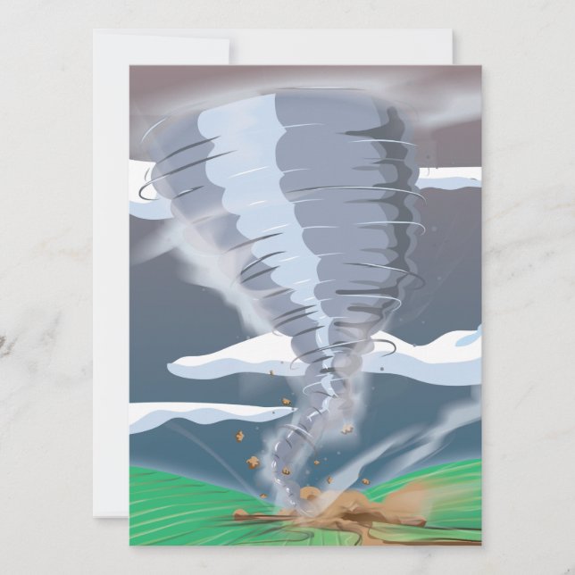 Tornado Twister Invitation (Front)