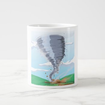 Tornado Twister Large Coffee Mug by bartonleclaydesign at Zazzle