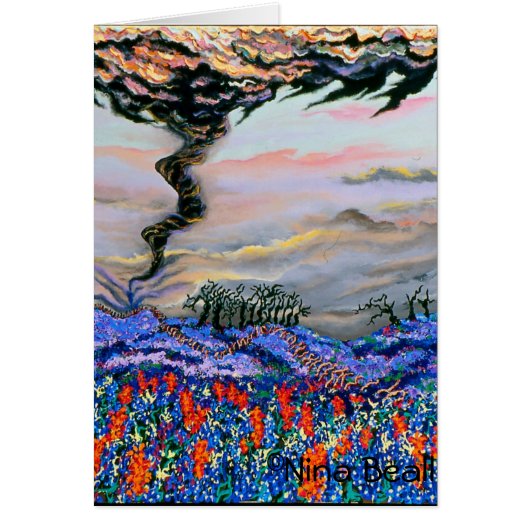 "Tornado With Bluebonnets," by Nina Beall (Front)