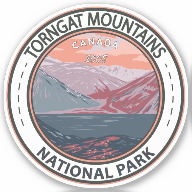 Torngat Mountains National Park Canada Vintage Sticker (Front)