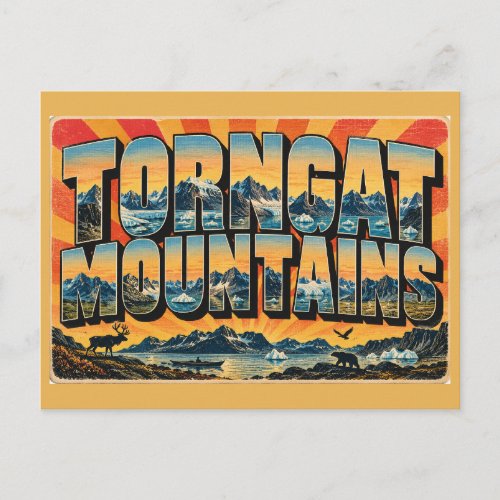 Torngat Mountains NL Arctic Fjords Peaks Art Postcard