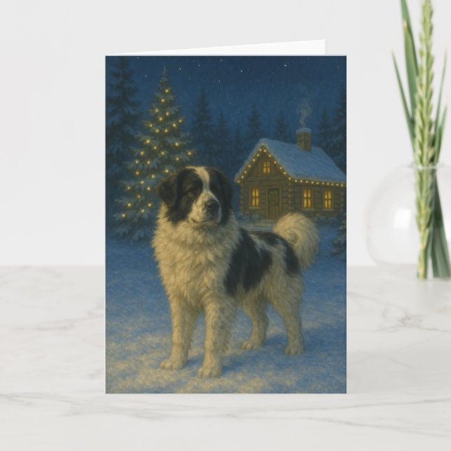 Tornjak Dog Holiday Card (Front)