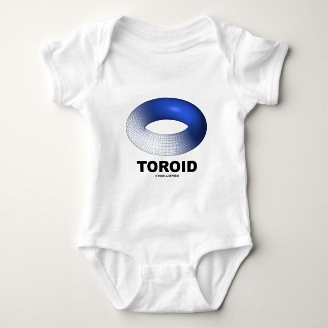 Toroid (Blue Torus) Baby Bodysuit (Front)