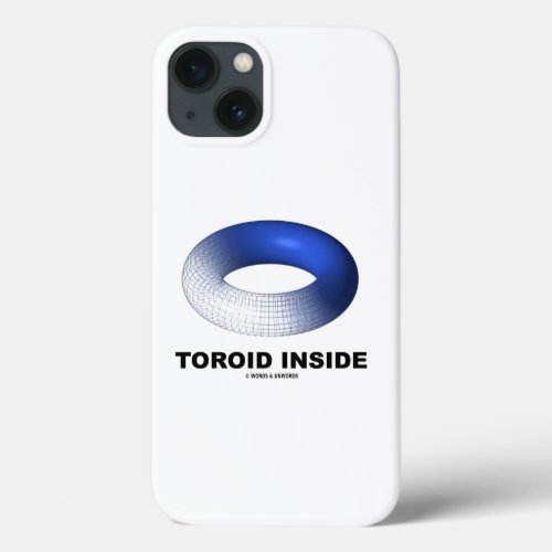 Toroid Inside Blue Torus iPhone 13 Case