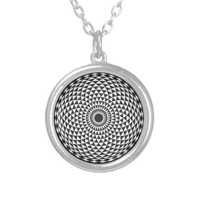 Toroid Silver Plated Necklace (Front)