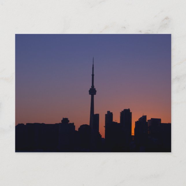 Toronto at Sunset Postcard (Front)
