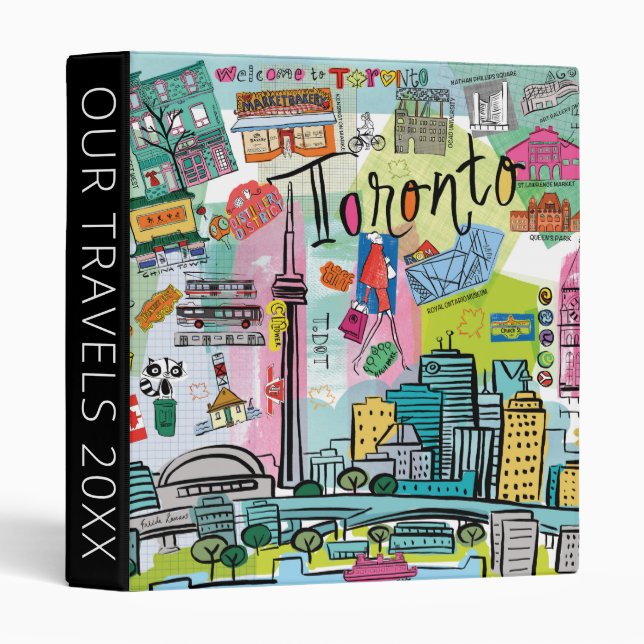 Toronto, Canada 3 Ring Binder (Front/Spine)