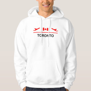 Toronto Canada Airport Plane Light-Color Hoodie