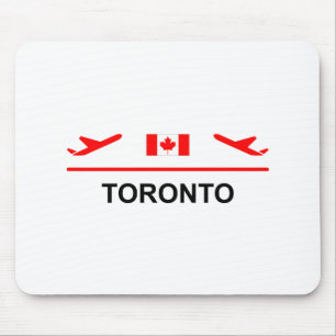 Toronto Canada Airport Plane Light-Color Mouse Pad