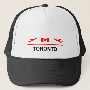 Toronto Canada Airport Plane Light-Color Trucker Hat