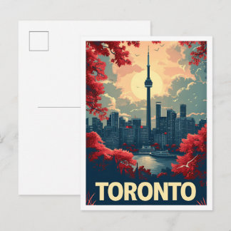 Toronto Canada Art vintage Travel Postcard