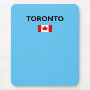 Toronto Canada Canadian Flag Light-Color Mouse Pad