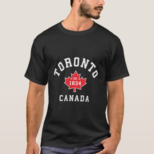Toronto Canada Canadian Flag Maple Leaf T_Shirt