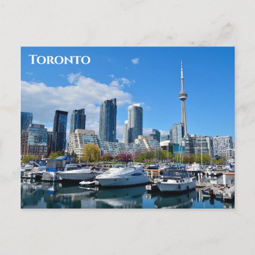 Toronto Canada City Skyline Travel Photo Postcard