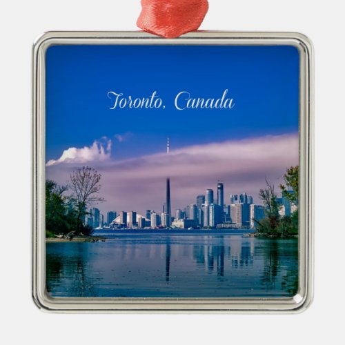 Toronto Canada cityscape  Metal Ornament