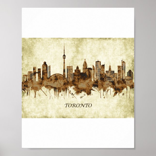 Toronto Canada Cityscape Poster (Front)