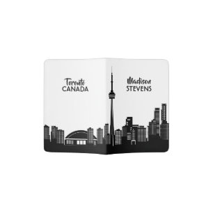 Toronto Canada custom name & text passport cover