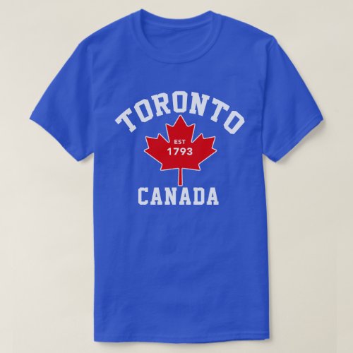 Toronto Canada Est1793 Patriotic T Shirt