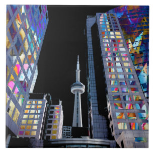 Toronto, Canada in graffiti Tile