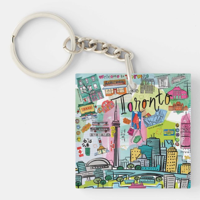 Toronto, Canada Keychain (Front)