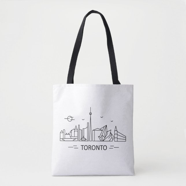 Toronto Canada Lineart Tote Bag (Front)