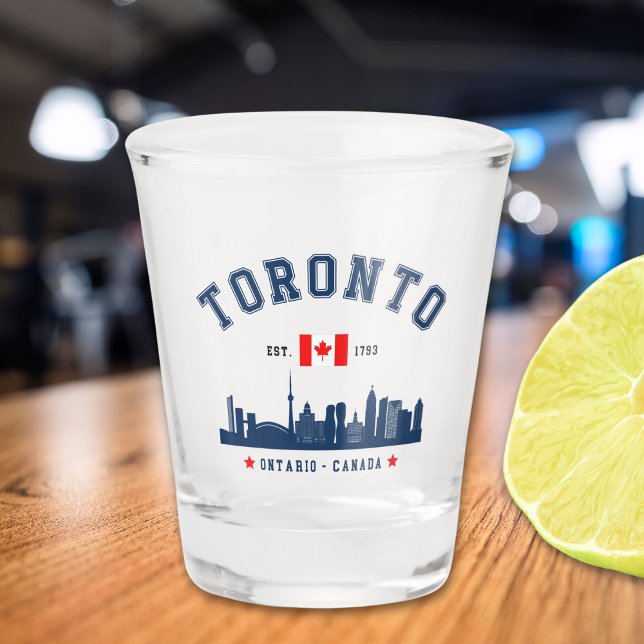 Toronto Canada Modern Skyline Shot Glass (Creator Uploaded)