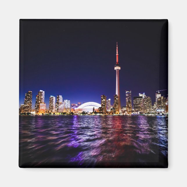 Toronto, Canada Night Skyline Magnet (Front)