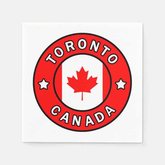 Toronto Canada Paper Napkins (Front)