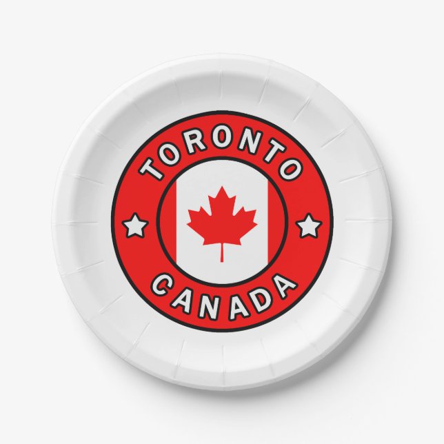 Toronto Canada Paper Plates (Front)
