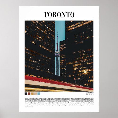 Toronto Canada  Poster