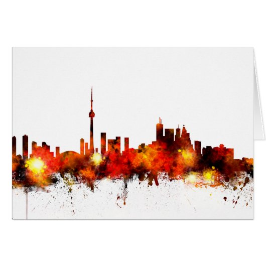 Toronto Canada Skyline Cards (Front Horizontal)