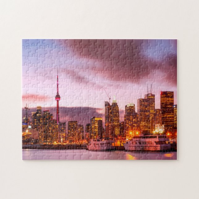 Toronto Canada  skyline cityscape. Jigsaw Puzzle (Horizontal)