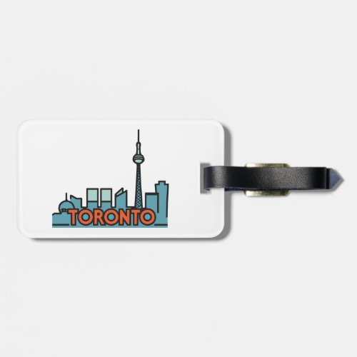 Toronto Canada Skyline Luggage Tag