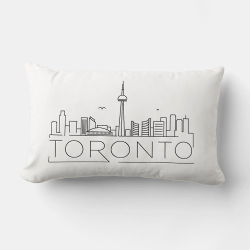 Toronto Canada Skyline Lumbar Pillow