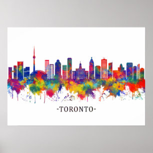 Toronto Canada Skyline Poster