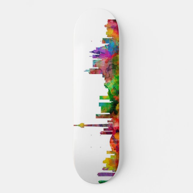 Toronto Canada Skyline Skateboard Deck (Front)