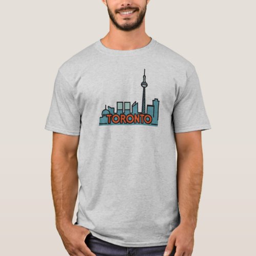 Toronto Canada Skyline T_Shirt