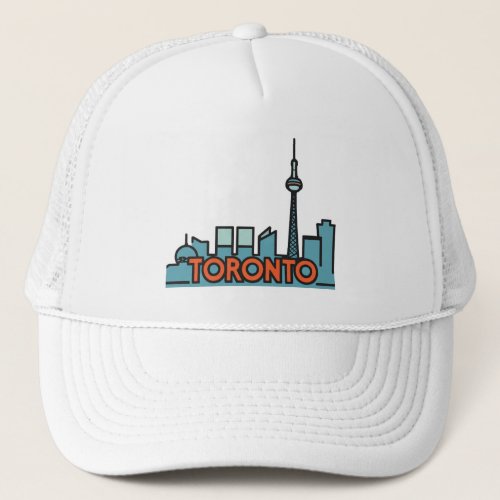 Toronto Canada Skyline Trucker Hat