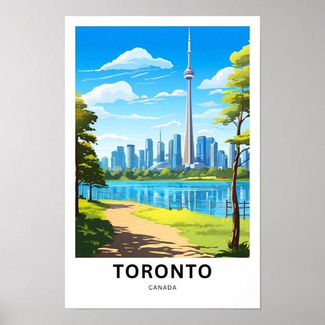 Toronto Canada Travel Print (Front)