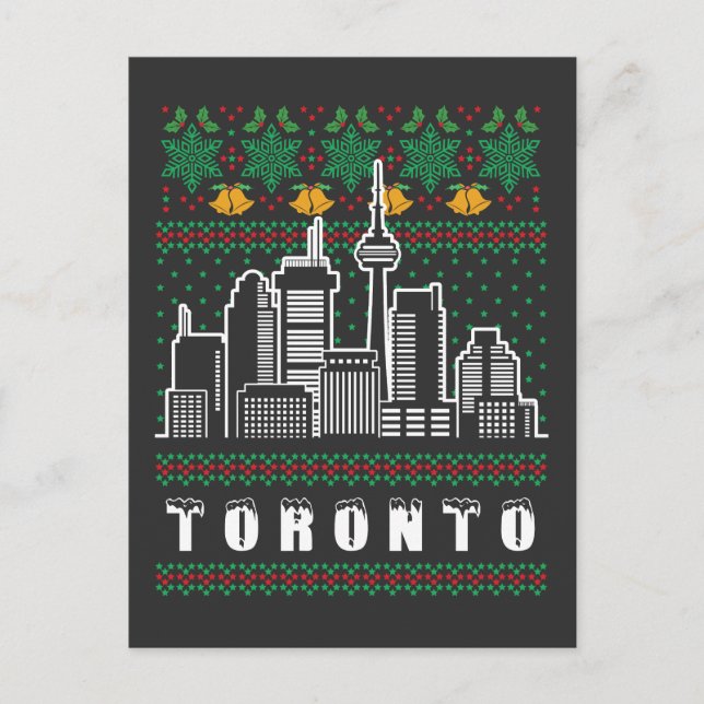 Toronto Canada Ugly Christmas Postcard (Front)